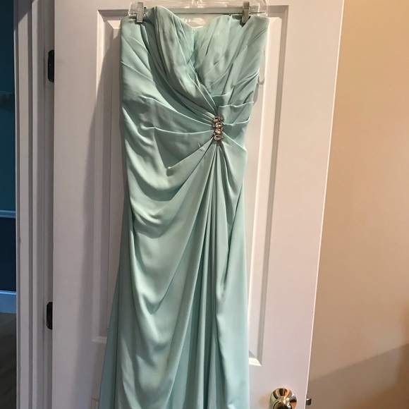 Bridesmaid dress  mint green color - Picture 1 of 2